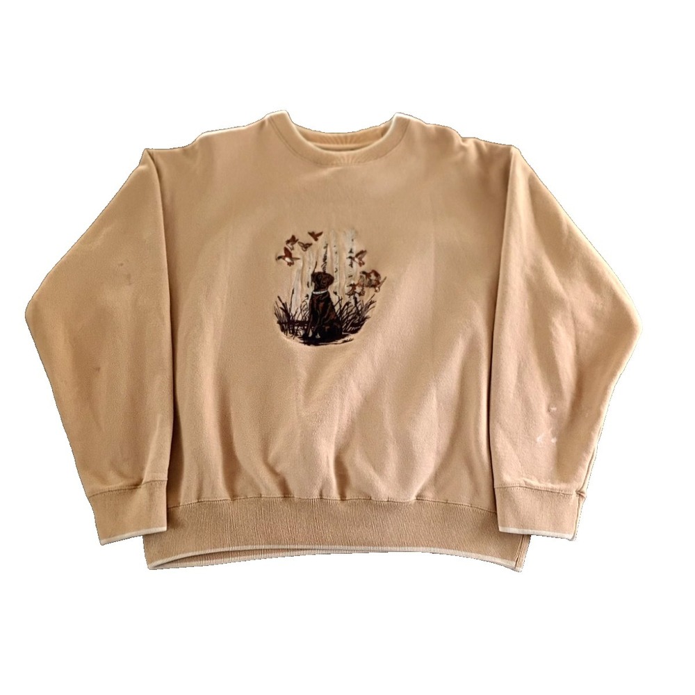 Vintage Sweatshirt Field Tested by Outdoor Life Desert Taupe Size Large 42-44